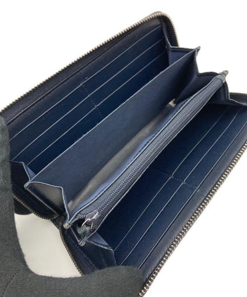 GUCCI（グッチ）GUCCI (グッチ) 長財布 ネイビーの古着・服飾アイテム