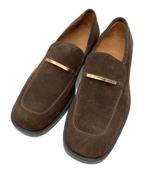 GUCCI（グッチ）GUCCI (グッチ) スウェードシューズ ブラウン サイズ:42の古着・服飾アイテム