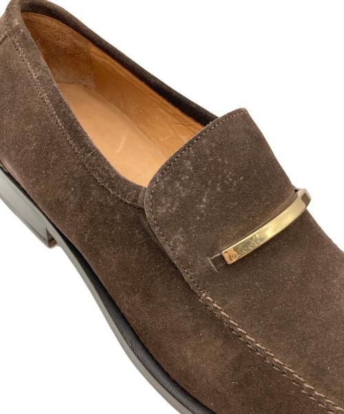 GUCCI（グッチ）GUCCI (グッチ) スウェードシューズ ブラウン サイズ:42の古着・服飾アイテム