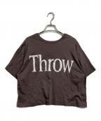 chignonシニヨン）の古着「BIGロゴ短丈Tee」｜グレー