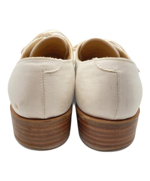 SANDERS（サンダース）SANDERS (サンダース) キャンバスドレスシューズ ホワイト サイズ:UK5Eの古着・服飾アイテム