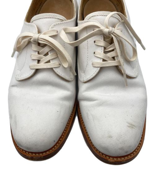 SANDERS（サンダース）SANDERS (サンダース) キャンバスドレスシューズ ホワイト サイズ:UK5Eの古着・服飾アイテム