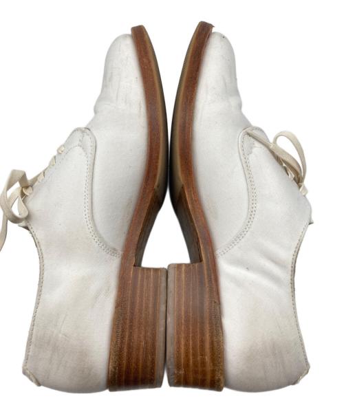 SANDERS（サンダース）SANDERS (サンダース) キャンバスドレスシューズ ホワイト サイズ:UK5Eの古着・服飾アイテム