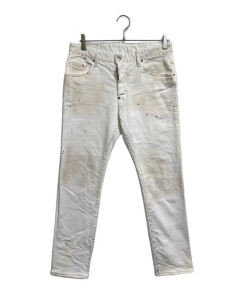 DSQUARED2（ディースクエアード）DSQUARED2 (ディースクエアード) スケータージーンズ ホワイト サイズ:50の古着・服飾アイテム