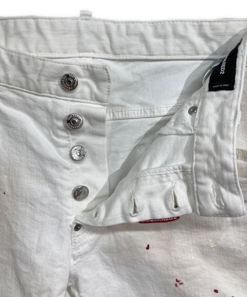 DSQUARED2（ディースクエアード）DSQUARED2 (ディースクエアード) スケータージーンズ ホワイト サイズ:50の古着・服飾アイテム