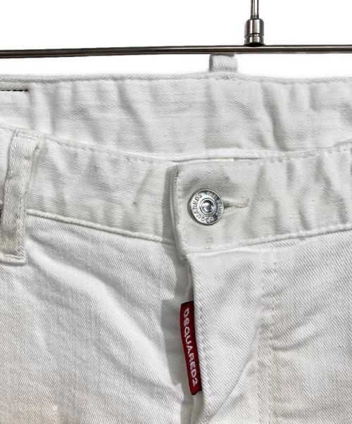 DSQUARED2（ディースクエアード）DSQUARED2 (ディースクエアード) スケータージーンズ ホワイト サイズ:50の古着・服飾アイテム