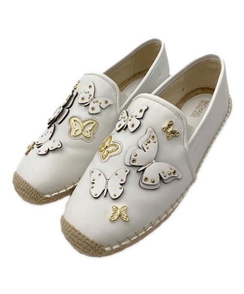 MICHAEL KORS（マイケル・コース）MICHAEL KORS (マイケルコース) バタフライモチーフエスパドリーユ ホワイト サイズ:6.5の古着・服飾アイテム