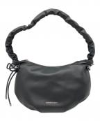 CHARLES & KEITHチャールズアンドキース）の古着「メイジー ルーシュドハンドルホーボーバッグ」｜ブラック