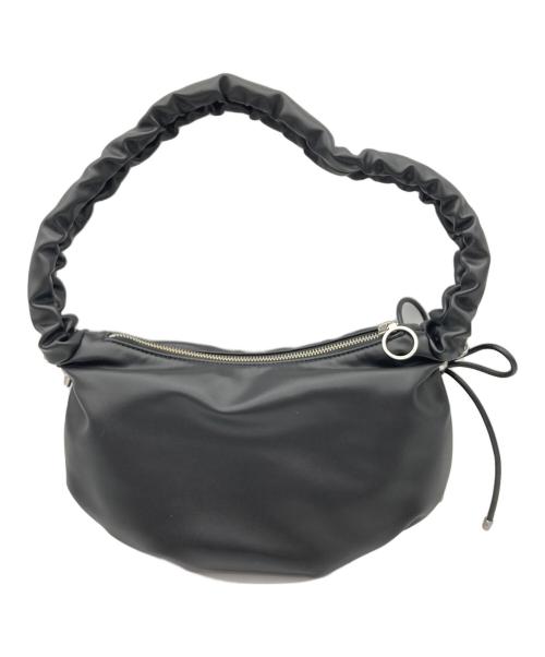 CHARLES & KEITH（チャールズアンドキース）CHARLES & KEITH (チャールズ＆キース) メイジー ルーシュドハンドルホーボーバッグ ブラックの古着・服飾アイテム