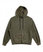 atmos pink×RIEHATAアトモスピンク×リエハタ）の古着「ロゴスウェットフーディ」｜カーキ