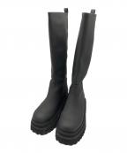 Mila Owenミラオーウェン）の古着「トラックソールロングブーツ」｜ブラック