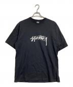 stussyステューシー）の古着「プリントカットソー」｜ブラック