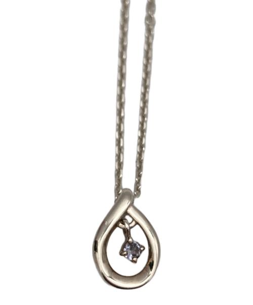 4℃（ヨンドシー）4℃ (ヨンドシー) 石付きネックレス シルバーの古着・服飾アイテム