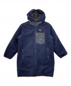 TAIONタイオン）の古着「リバーシブルダウンボアコート」｜ネイビー