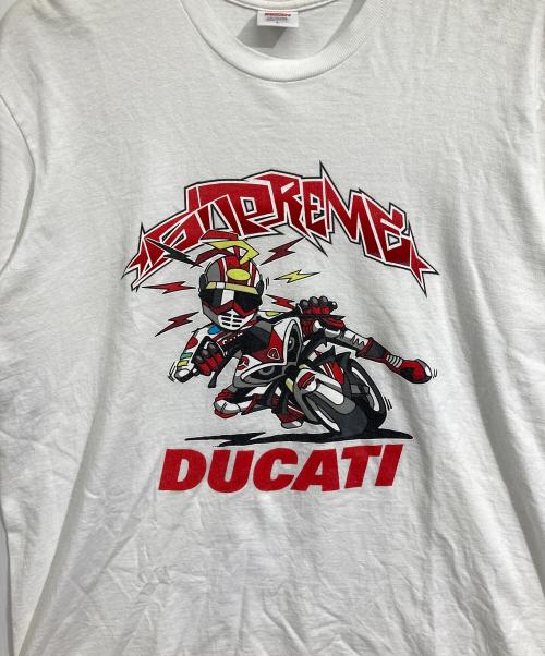 SUPREME（シュプリーム）Supreme (シュプリーム) DUCATI (ドゥカティ) Ducati Bike Tee ホワイト サイズ:Lの古着・服飾アイテム