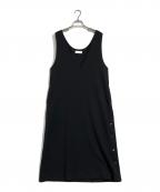 SUMI STYLEスミ スタイル）の古着「ボタン付ベスト風ワンピース」｜ブラック