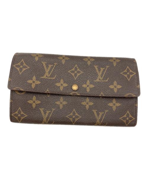 LOUIS VUITTON（ルイ ヴィトン）LOUIS VUITTON (ルイ ヴィトン) フラップウォレット ブラウンの古着・服飾アイテム