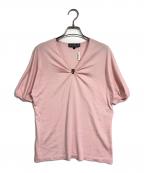 Salvatore Ferragamoサルヴァトーレ フェラガモ）の古着「フロントデザインニット」｜ピンク