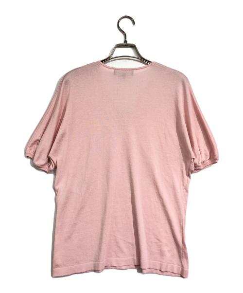 Salvatore Ferragamo（サルヴァトーレ フェラガモ）Salvatore Ferragamo (サルヴァトーレ フェラガモ) フロントデザインニット ピンク サイズ:Lの古着・服飾アイテム