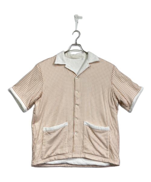 BRYCELAND'S（ブライスランズ）BRYCELAND'S (ブライスランズ) The Towel Shirt ベージュ×ホワイト サイズ:Sの古着・服飾アイテム