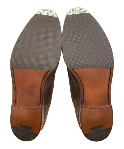 Crockett & Jones（クロケット＆ジョーンズ）Crockett & Jones (クロケット＆ジョーンズ) スウェードタッセルローファー ブラウン サイズ:91/2 Eの古着・服飾アイテム