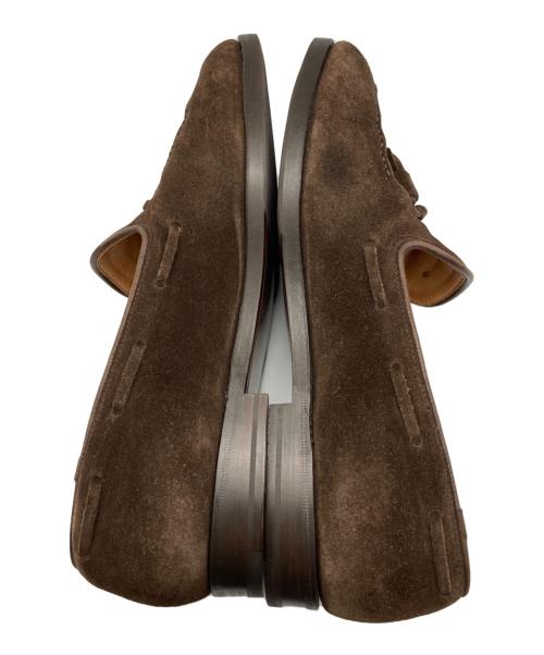 Crockett & Jones（クロケット＆ジョーンズ）Crockett & Jones (クロケット＆ジョーンズ) スウェードタッセルローファー ブラウン サイズ:91/2 Eの古着・服飾アイテム