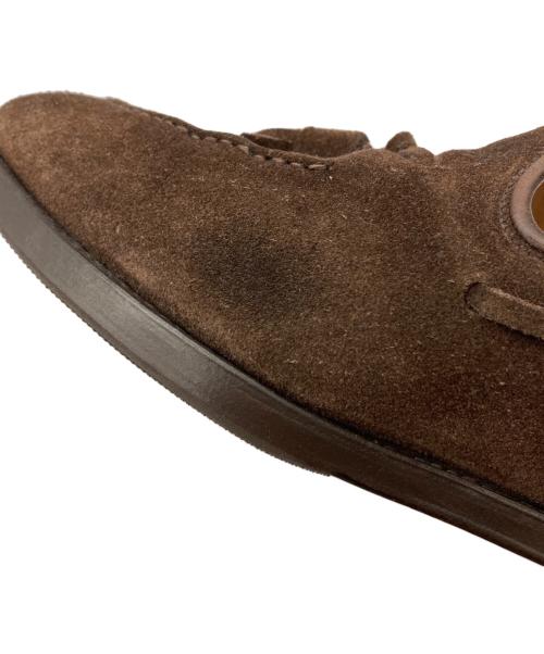 Crockett & Jones（クロケット＆ジョーンズ）Crockett & Jones (クロケット＆ジョーンズ) スウェードタッセルローファー ブラウン サイズ:91/2 Eの古着・服飾アイテム