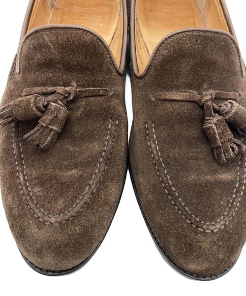 Crockett & Jones（クロケット＆ジョーンズ）Crockett & Jones (クロケット＆ジョーンズ) スウェードタッセルローファー ブラウン サイズ:91/2 Eの古着・服飾アイテム