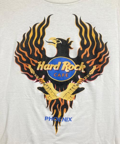 Hard Rock cafe（ハードロックカフェ）Hard Rock cafe (ハードロックカフェ) プリントカットソー ホワイト サイズ:Lの古着・服飾アイテム