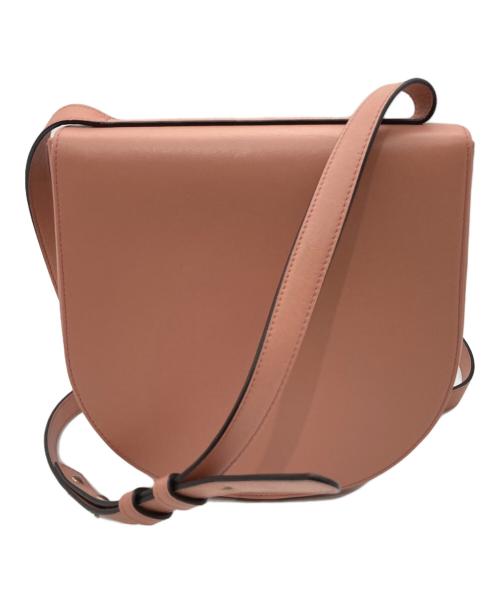 HEREU（ヘリュー）HEREU (ヘリュー) レザーショルダーバッグ ピンクの古着・服飾アイテム