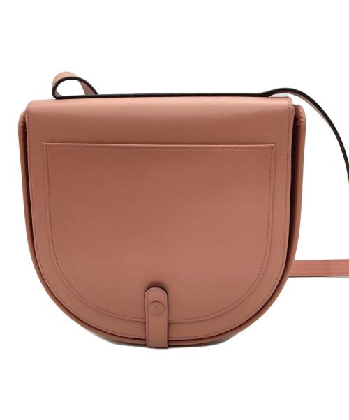 HEREU（ヘリュー）HEREU (ヘリュー) レザーショルダーバッグ ピンクの古着・服飾アイテム