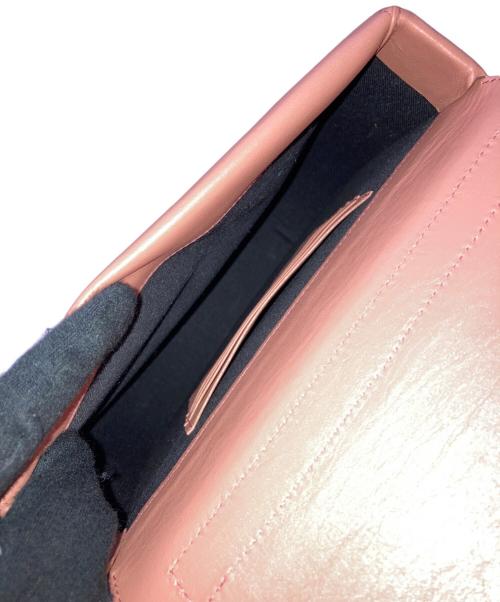 HEREU（ヘリュー）HEREU (ヘリュー) レザーショルダーバッグ ピンクの古着・服飾アイテム