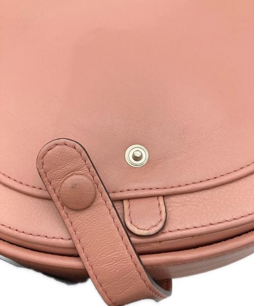 HEREU（ヘリュー）HEREU (ヘリュー) レザーショルダーバッグ ピンクの古着・服飾アイテム