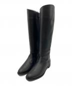 DRESSTERIORドレステリア）の古着「レザーロングブーツ」｜ブラック