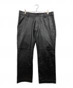 Barassiバラシ）の古着「レザーパンツ」｜ブラック