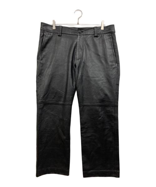 Barassi（バラシ）Barassi (バラシ) レザーパンツ ブラック サイズ:95の古着・服飾アイテム