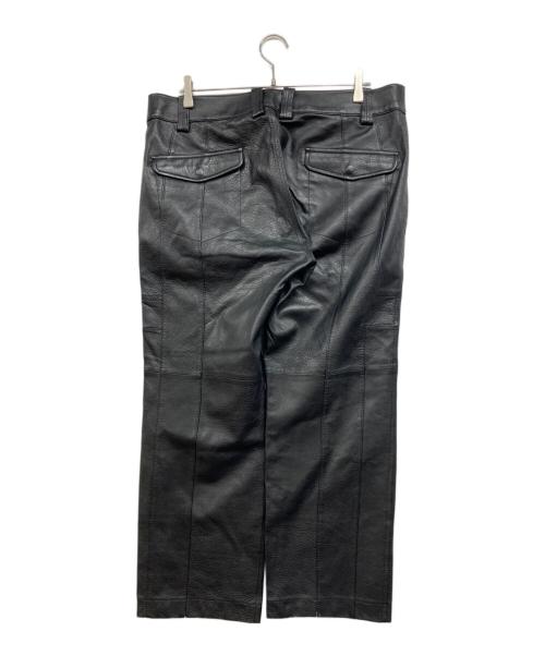 Barassi（バラシ）Barassi (バラシ) レザーパンツ ブラック サイズ:95の古着・服飾アイテム