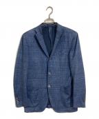 LARDINIラルディーニ）の古着「リネン混段返り3Bジャケット」｜ネイビー