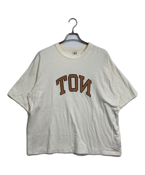 blurhms ROOTSTOCK（ブラームスルーツストック）blurhms ROOTSTOCK (ブラームスルーツストック) 88/12 Print Tee ベージュ サイズ:2の古着・服飾アイテム