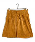 AURALEEオーラリー）の古着「ウォッシュドコーデュロイ ワイドショーツ」｜ブラウン