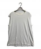 COMOLIコモリ）の古着「空紡天竺 ノースリーブ」｜ホワイト