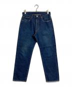 A.PRESSEアプレッセ）の古着「Washed Denim Pants」｜インディゴ