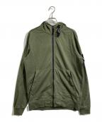 STONE ISLANDストーンアイランド）の古着「Zip-Up Cotton Hoodie」｜グリーン