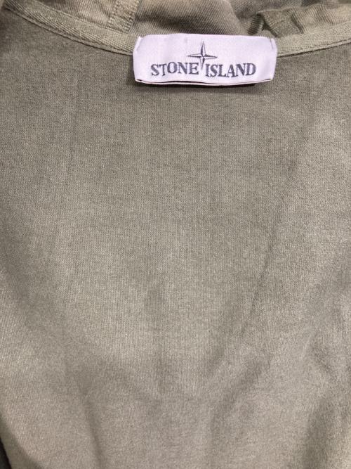 STONE ISLAND（ストーンアイランド）STONE ISLAND (ストーンアイランド) Zip-Up Cotton Hoodie グリーン サイズ:Lの古着・服飾アイテム