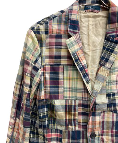POLO RALPH LAUREN（ポロ・ラルフローレン）POLO RALPH LAUREN (ポロ・ラルフローレン) パッチワークテーラードジャケット マルチカラー サイズ:44Rの古着・服飾アイテム