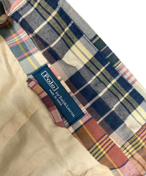 POLO RALPH LAUREN（ポロ・ラルフローレン）POLO RALPH LAUREN (ポロ・ラルフローレン) パッチワークテーラードジャケット マルチカラー サイズ:44Rの古着・服飾アイテム