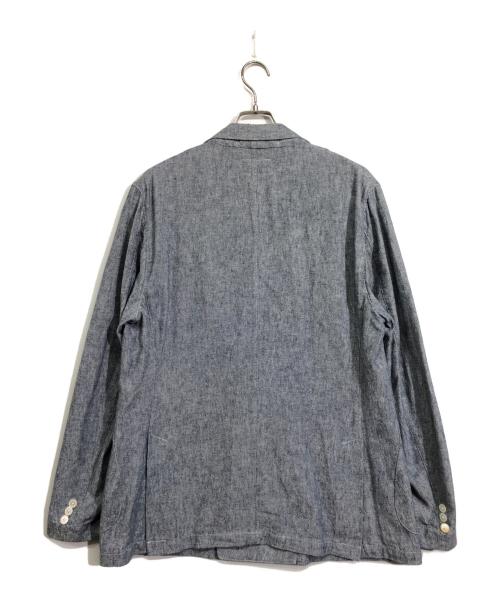 RRL（ダブルアールエル）RRL (ダブルアールエル) リネン混ダブルテーラードジャケット ブルー サイズ:XLの古着・服飾アイテム