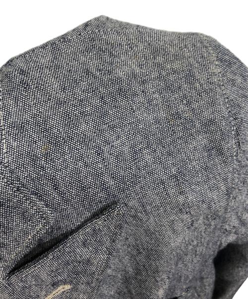 RRL（ダブルアールエル）RRL (ダブルアールエル) リネン混ダブルテーラードジャケット ブルー サイズ:XLの古着・服飾アイテム