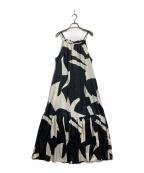 isee roomアイシー ルーム）の古着「camisole design onepiece」｜ホワイト×ブラック