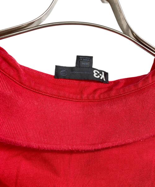 Y-3（ワイスリー）Y-3 (ワイスリー) ジップポロシャツ レッド サイズ:Mの古着・服飾アイテム